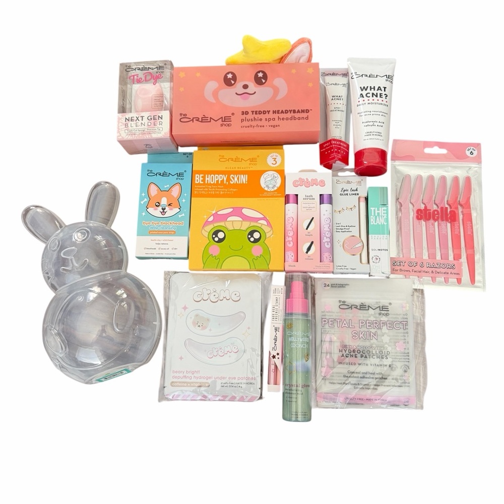 The‎ Crème Shop & Misc. Easter Basket Filler Bundle
Skincare and Beauty Set.